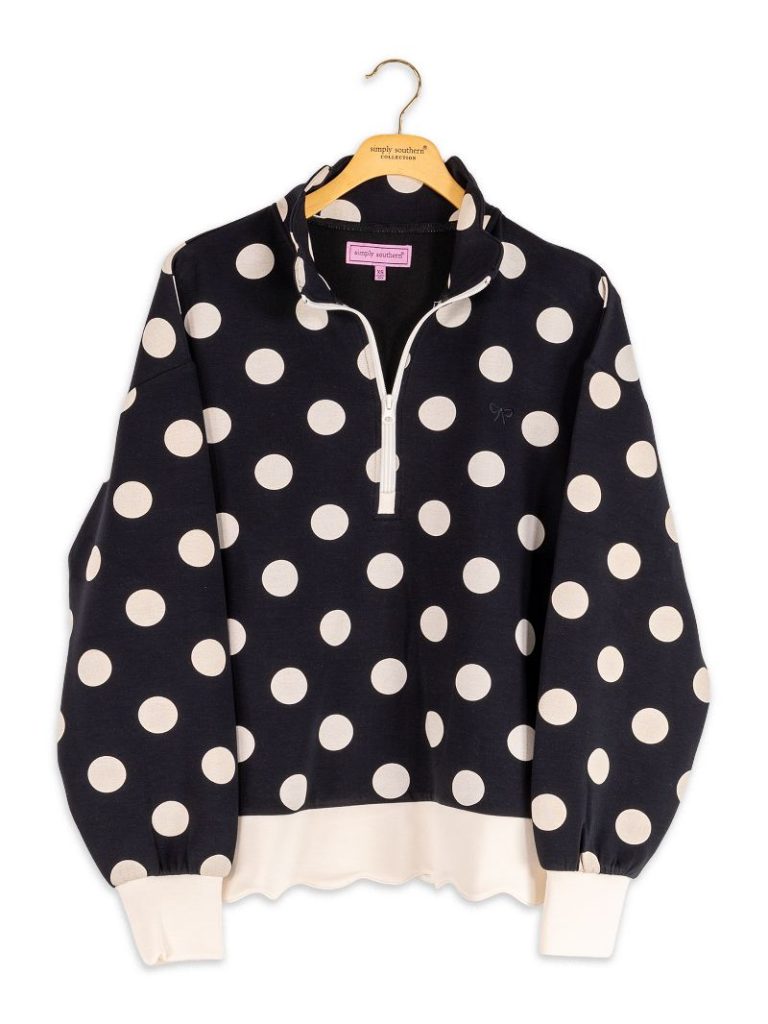 SIMPLY SOUTHERN Polka Dot Pullover