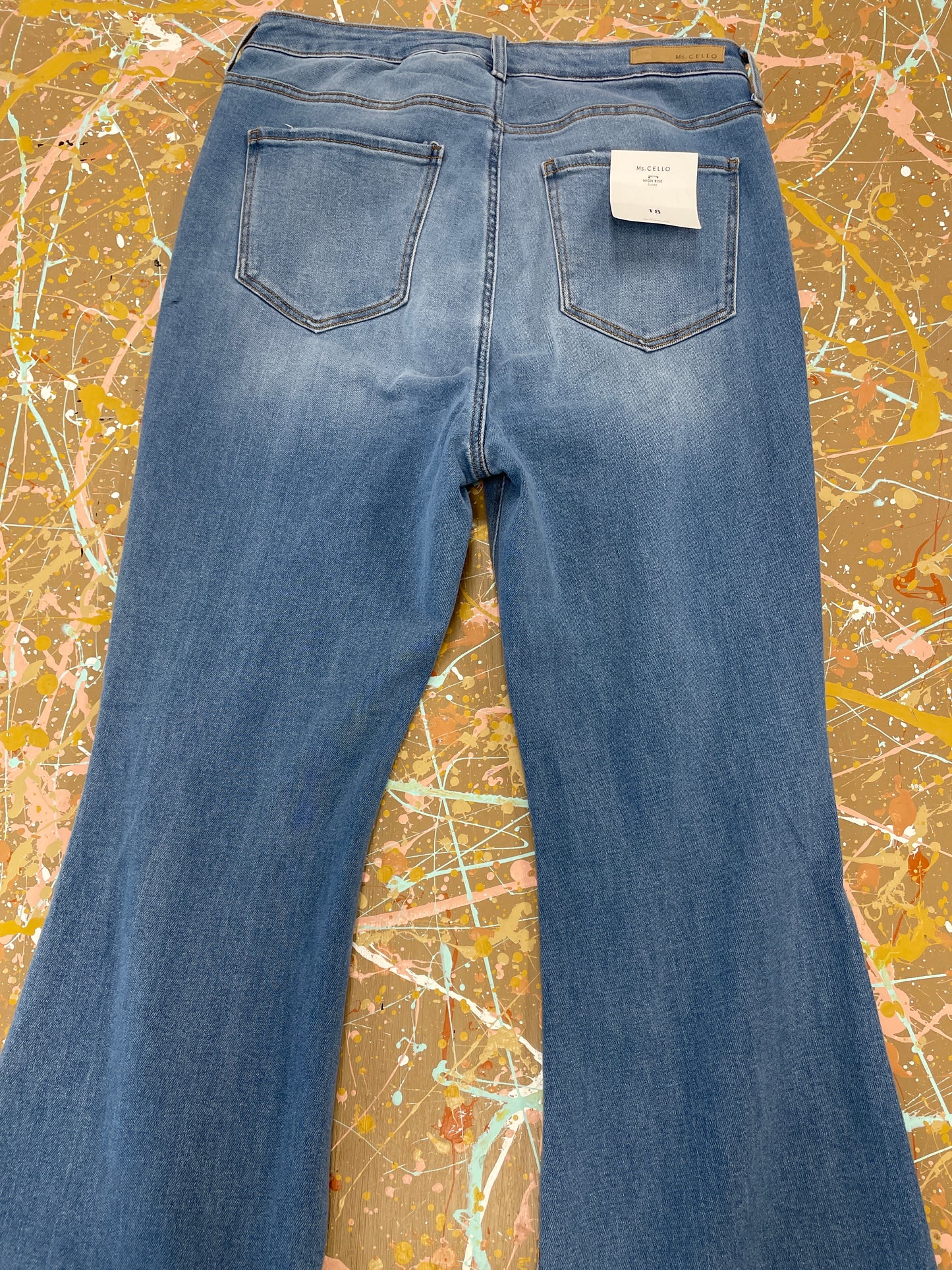 Plus High Rise Long Slit Flare