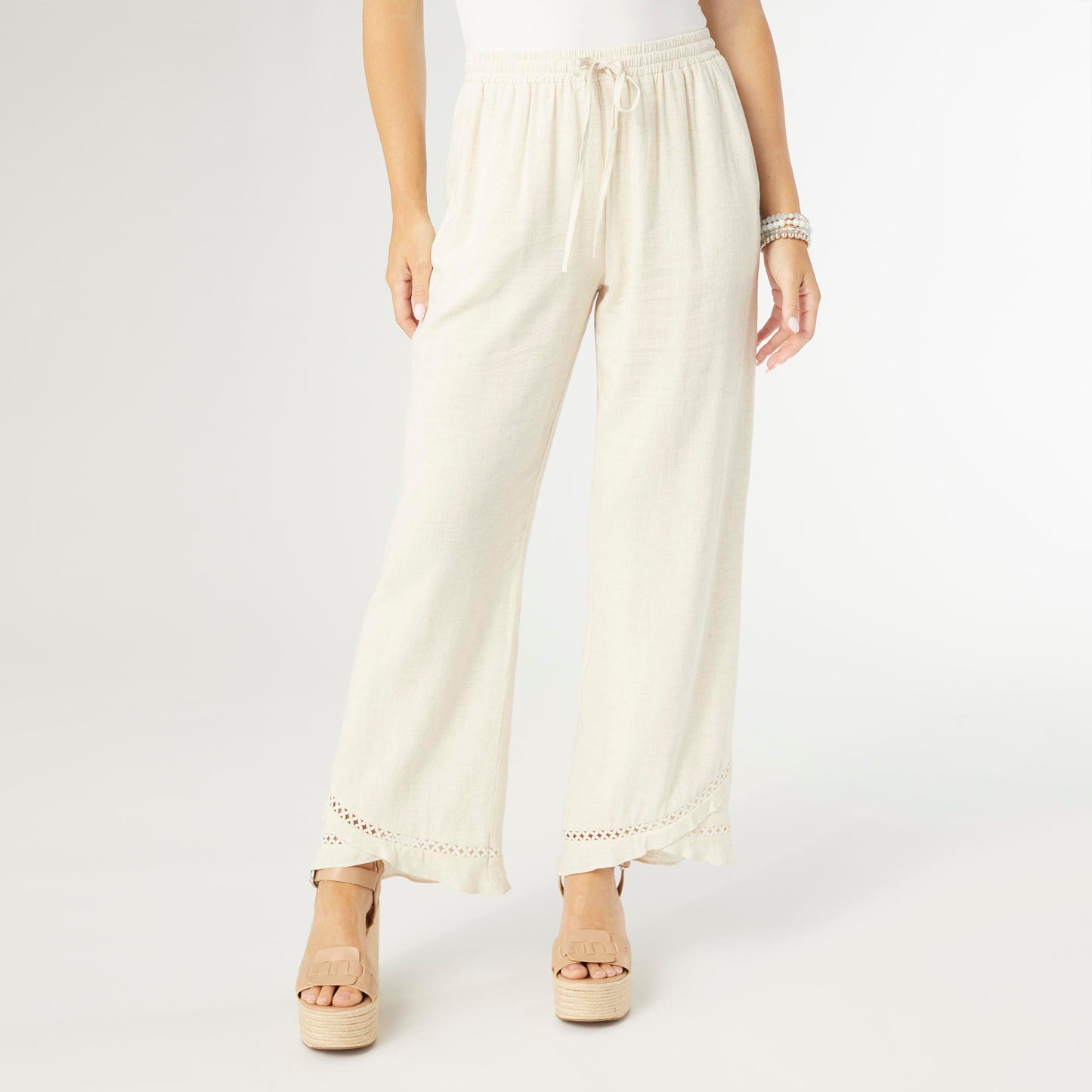 Layla Crossover Ruffle Pant