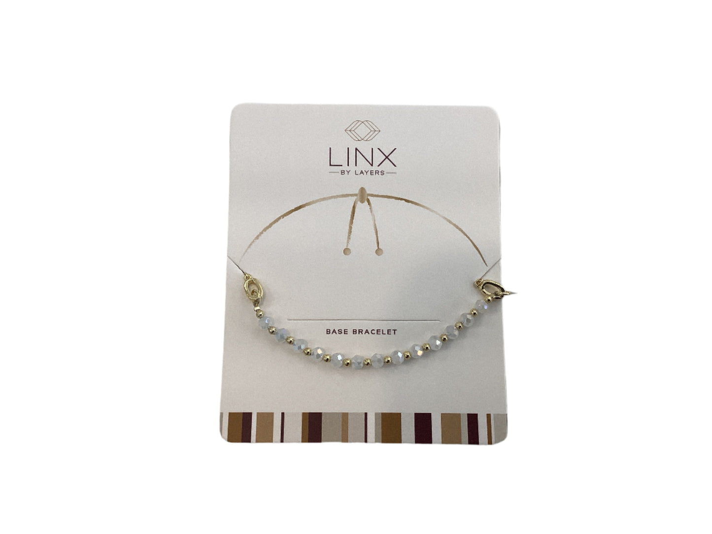 Gold White Facet LINX Base Bracelet