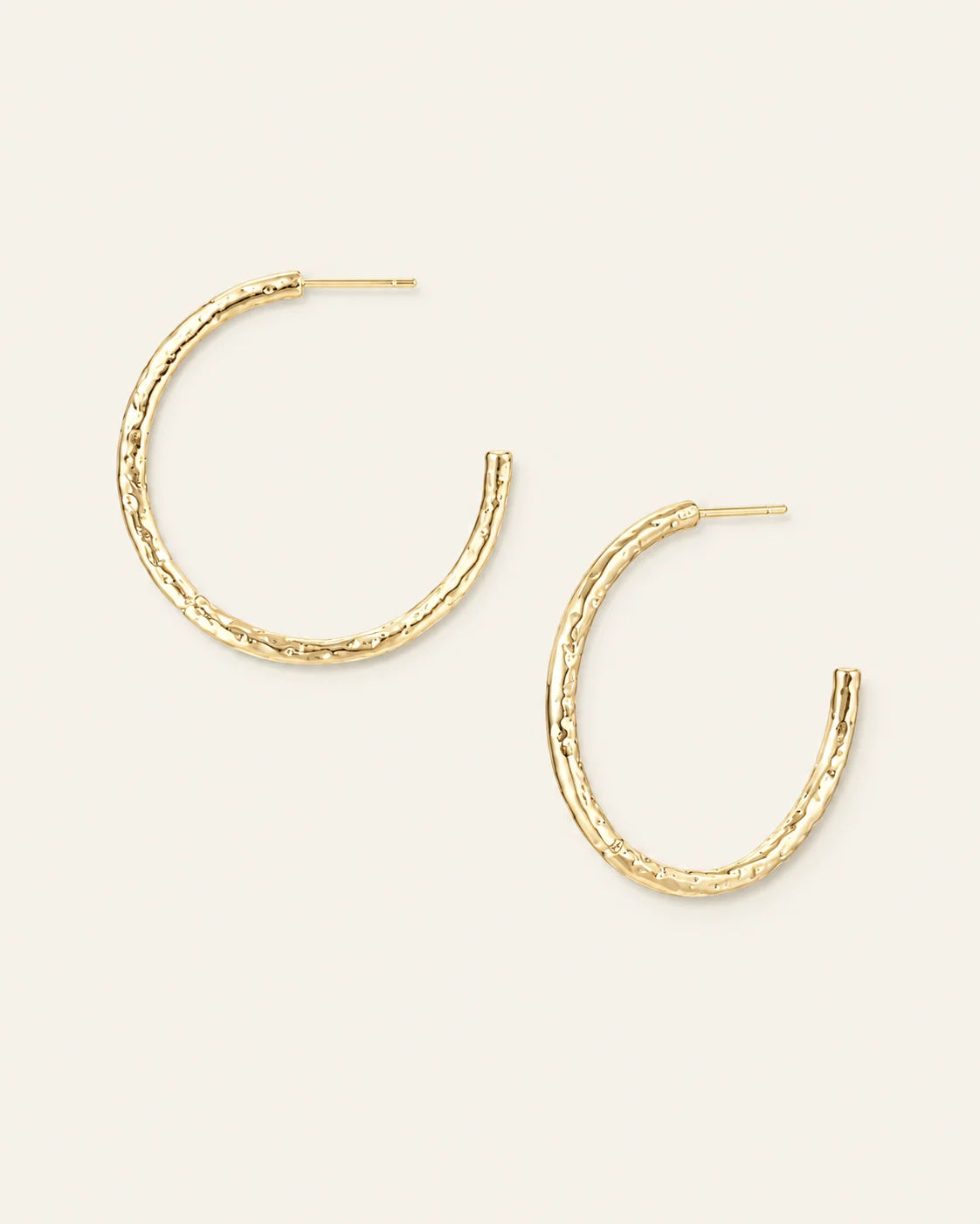 Horizon Hoop Earrings in Gold