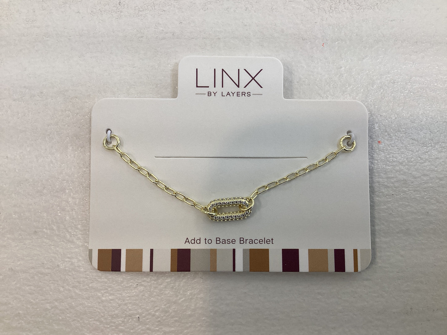 Gold CZ Link Paperclip LINX Add-on