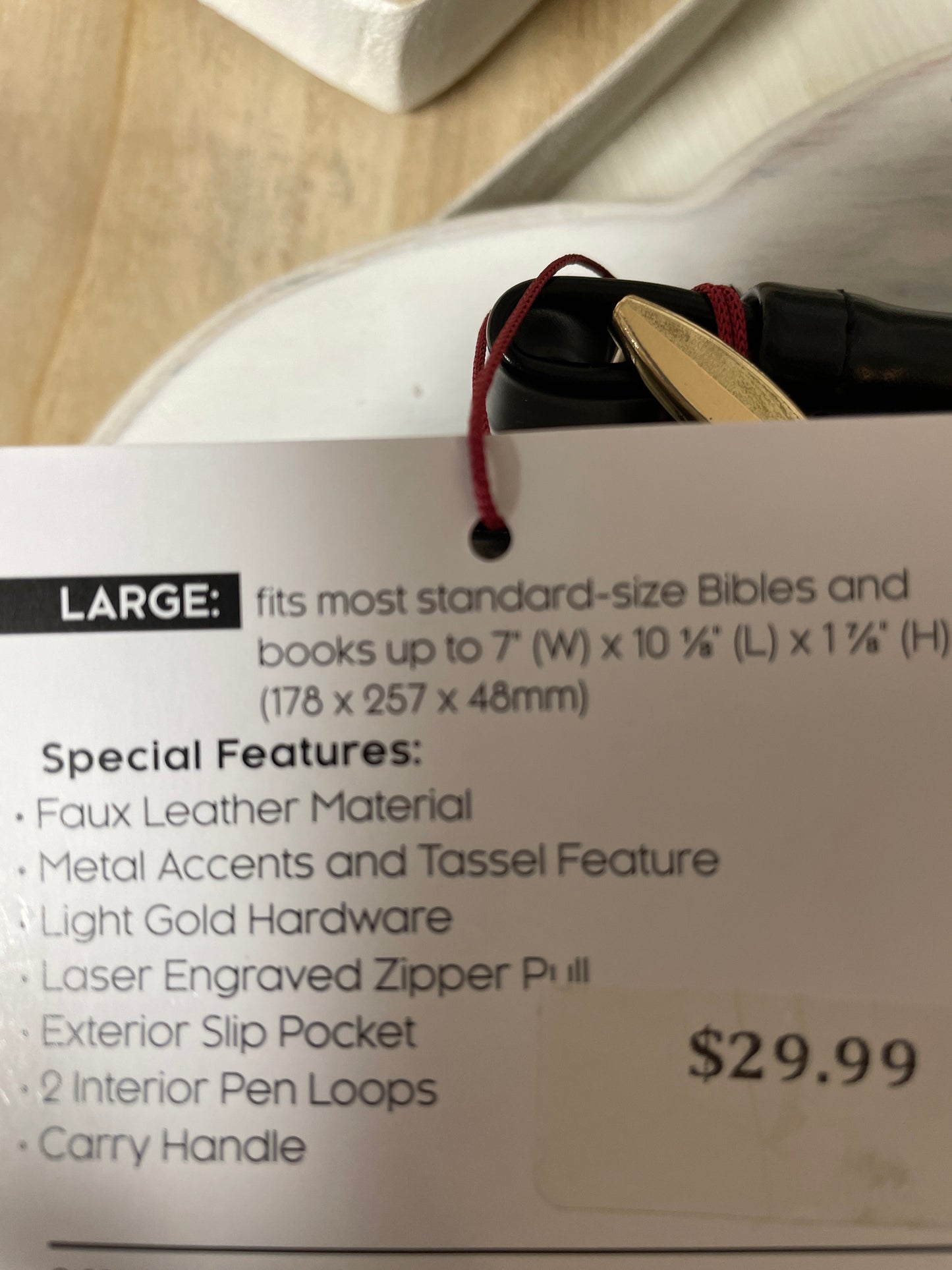 Bible Cover Fashion Black Blessed