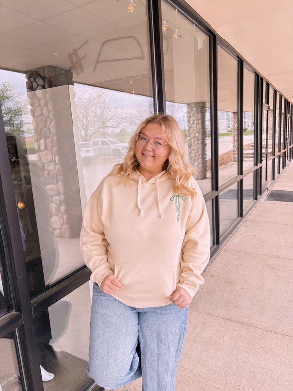 Simply Southern Embroidered Bow Hoodie