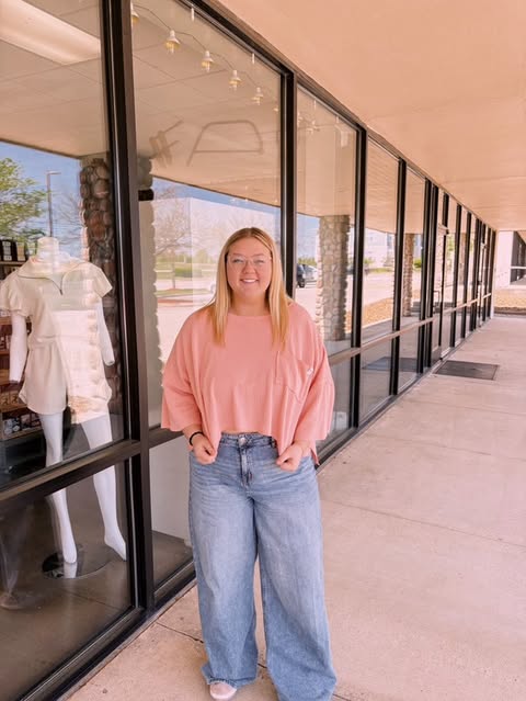 Simply Southern Cropped Lightweight Knit Tee