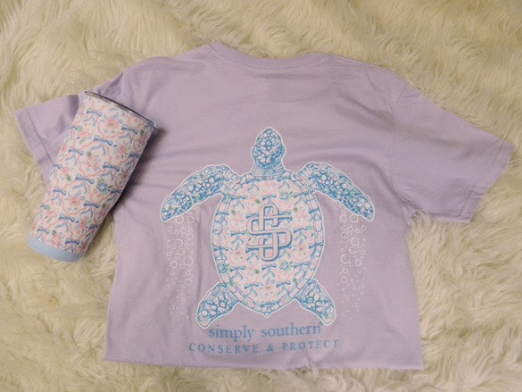 SIMPLY SOUTHERN TRACK BOW TURTLE TSHIRT