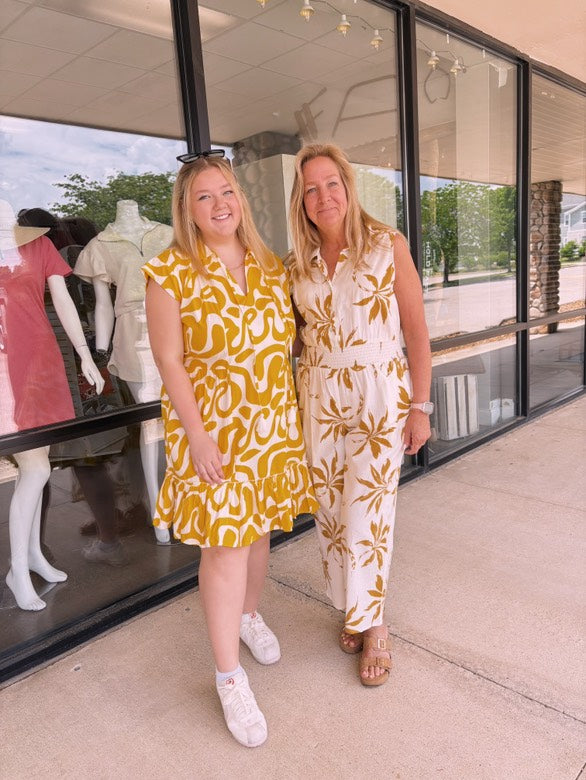 Sophia on Safari Dress In Yellow