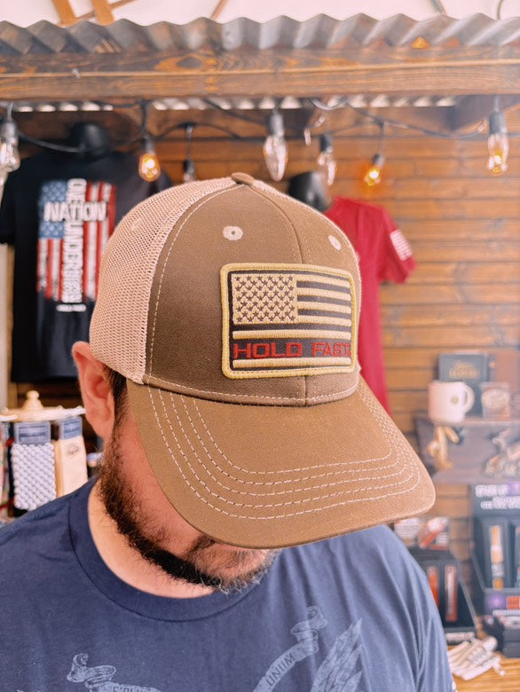 Hold Fast Cap - Flag Red & Tan