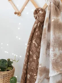 Mushroom Muslin Swaddle