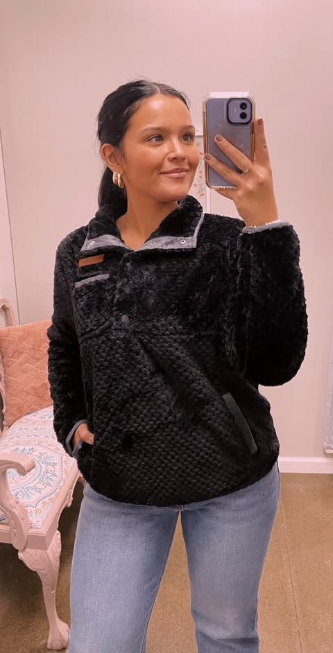 Simply Southern SOFT PULLOVER BLACK