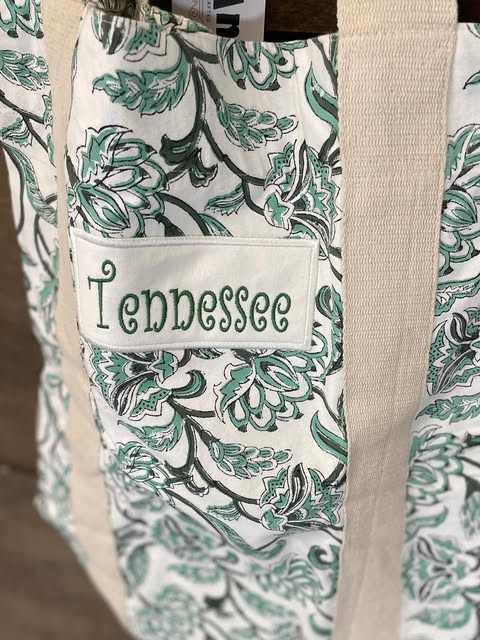 Tennessee Canvas Bag - Teal Oasis