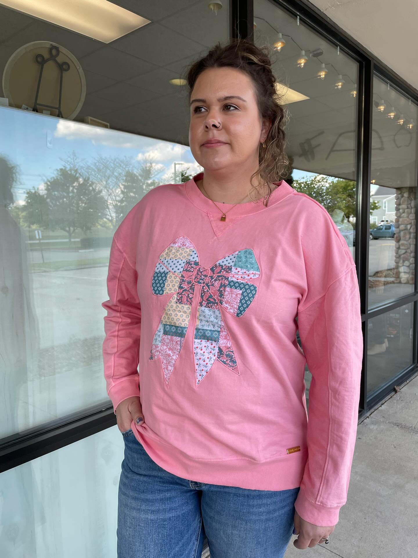 Simply Southern Katrina Bow Crewneck