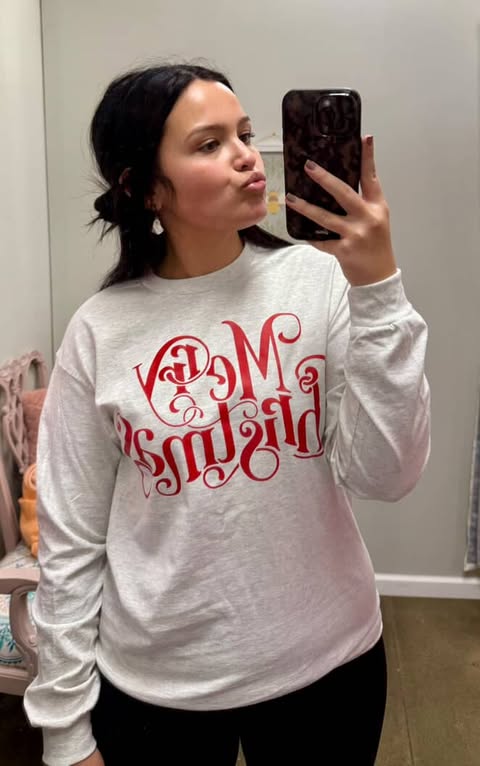 "Merry Christmas" Long Sleeve Tee