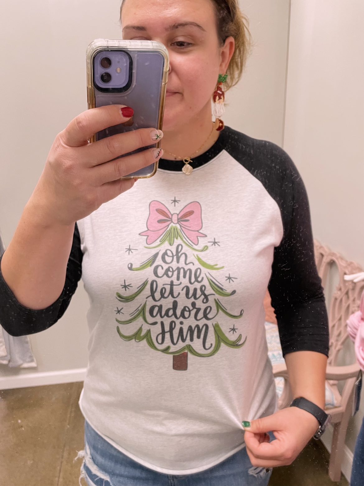 Christmas Raglan Tshirts.