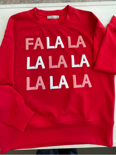 Scuba Crewneck & Jogger- 2 Piece Set Falalalala