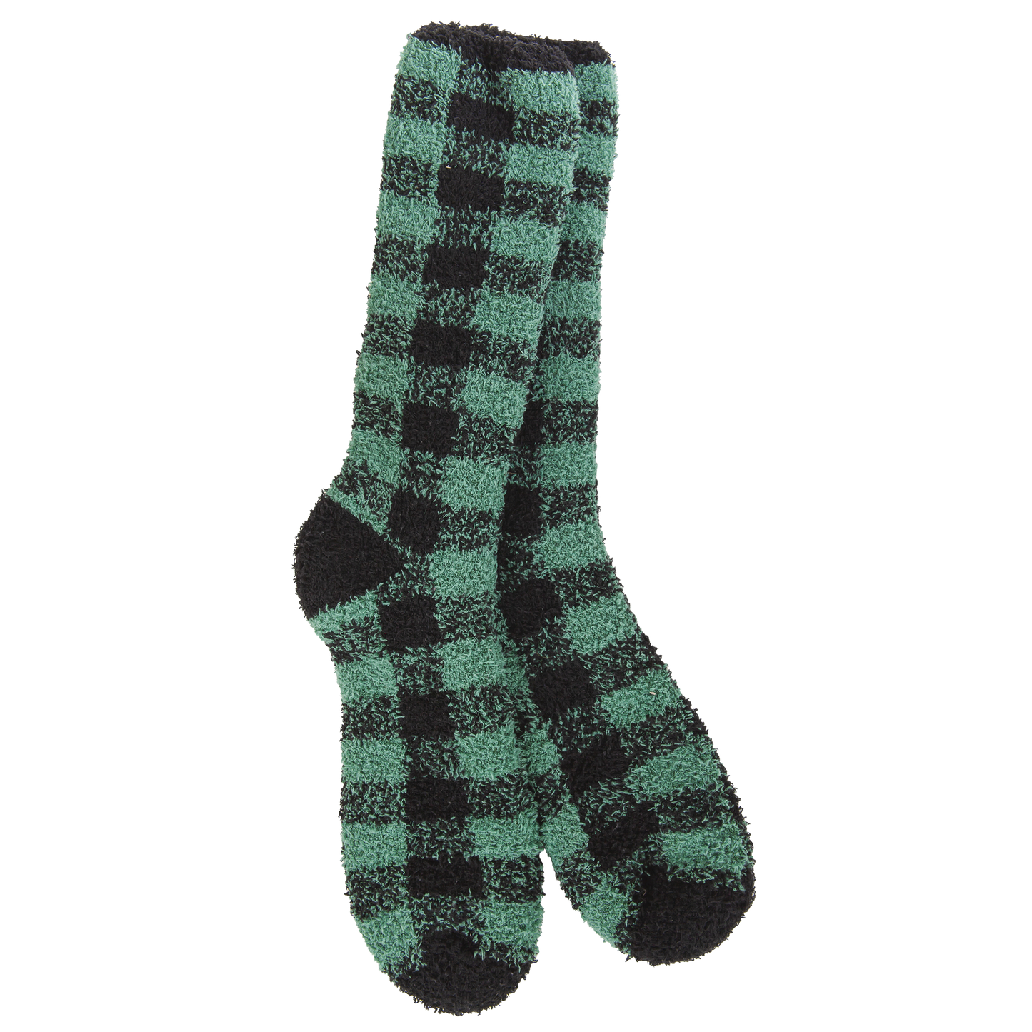 World's Softest Sock 1902 Sleeper Crew OS Green/Black