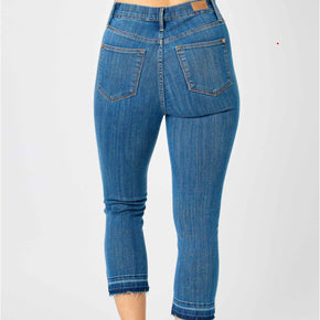 High Waisted Pull On Capri