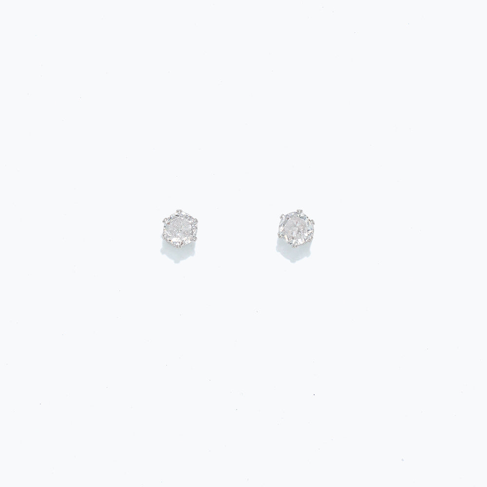 Cuties - Cubic Zirconia Studs In Silver