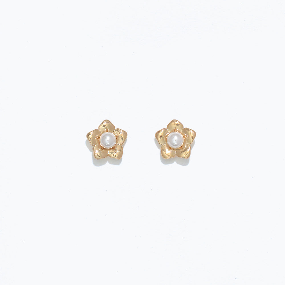 Cuties -Gold Flowers W/ Pearls