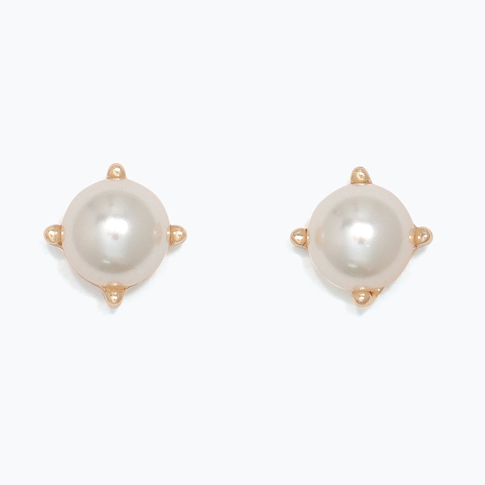 Earrings-Pearls in Gold Setting