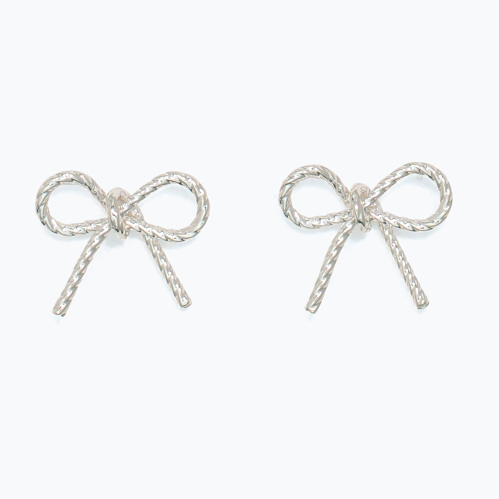 Cuties - Silver Rope Bows