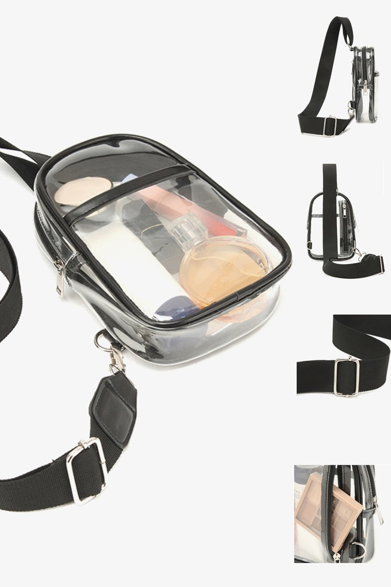 Black Clear Crossbody Bag
