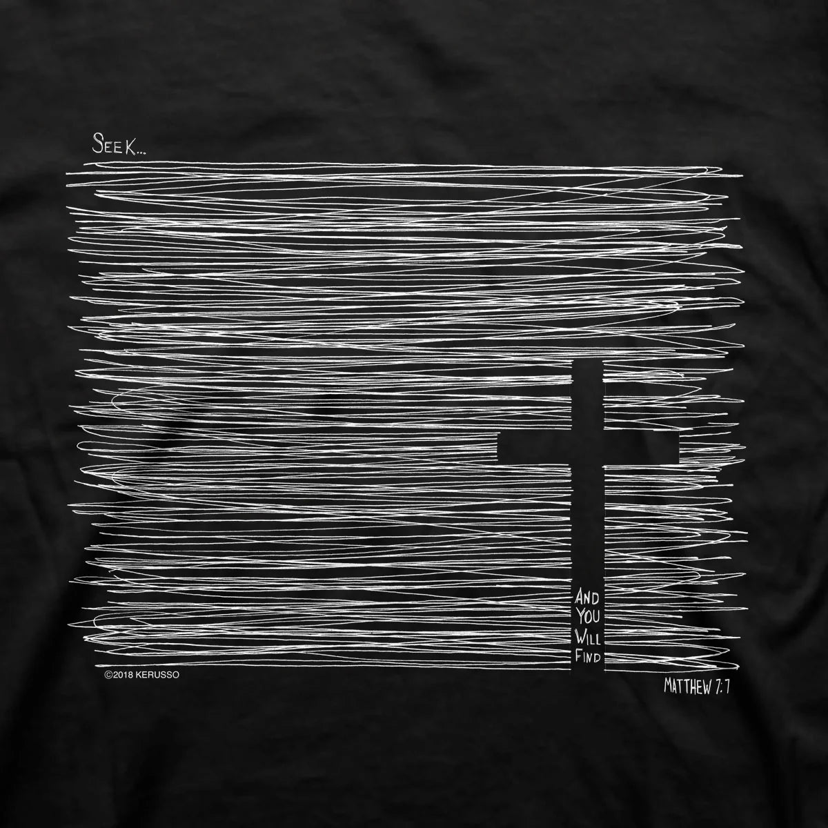 "Seek" Mens Christian T-Shirt