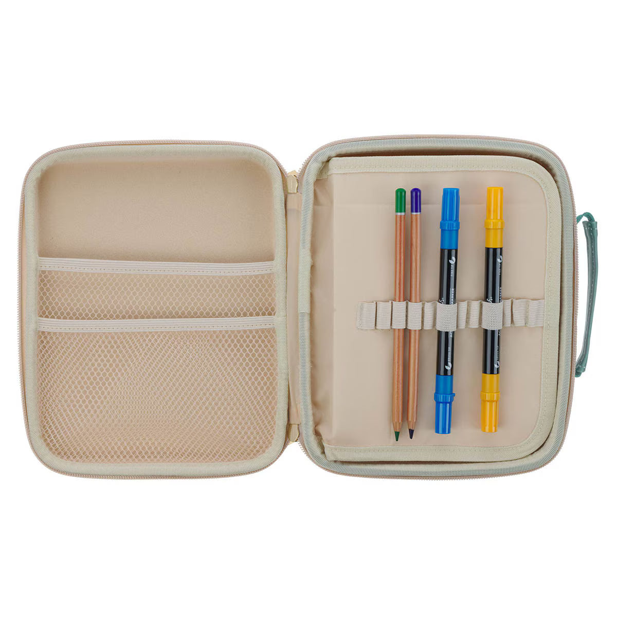 Be Still and Know Teal Two-fold Organizer Bible Case - Psalm 46:10