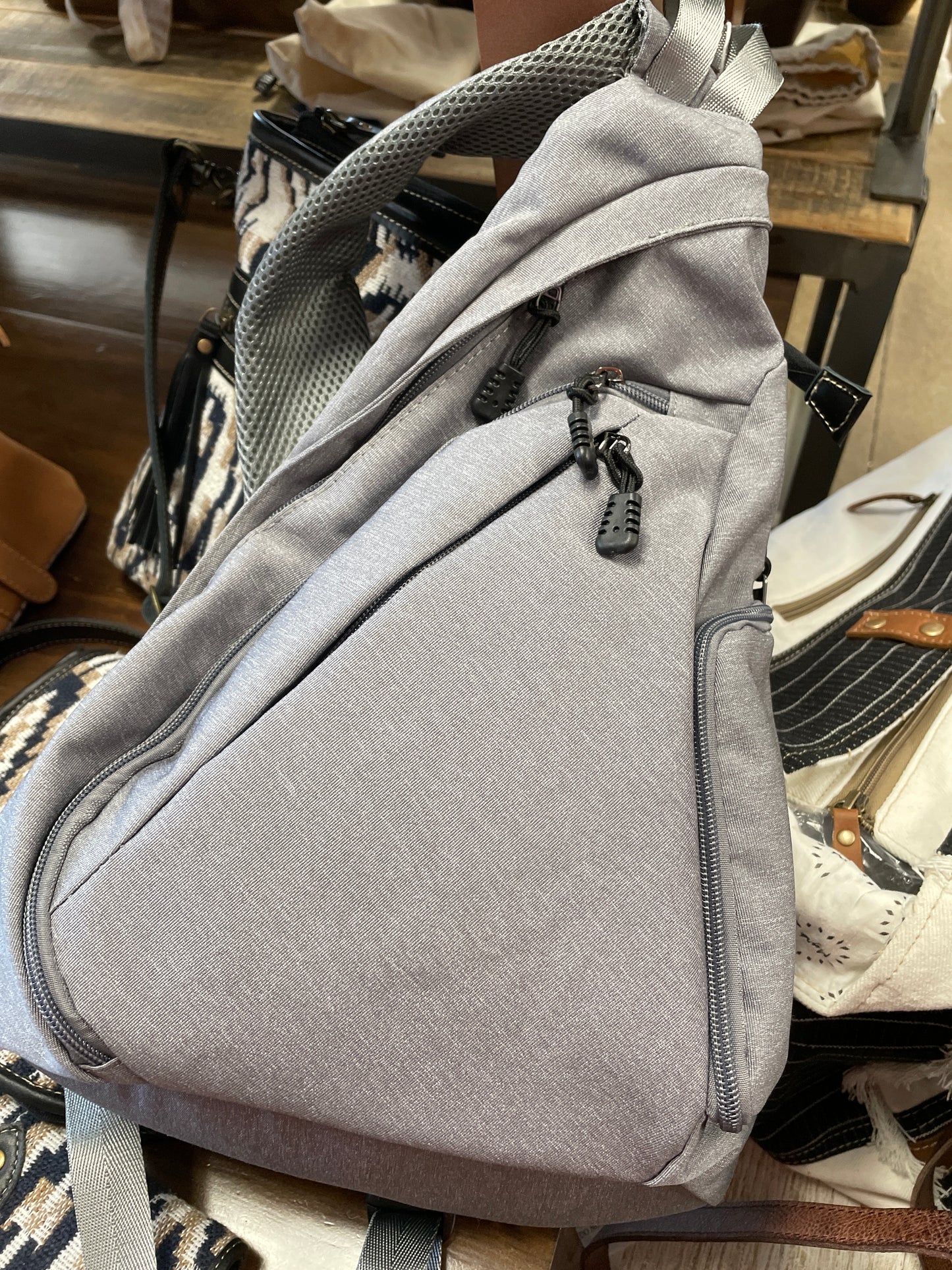 Concealed Carry Soft Polyester Sling Backpack