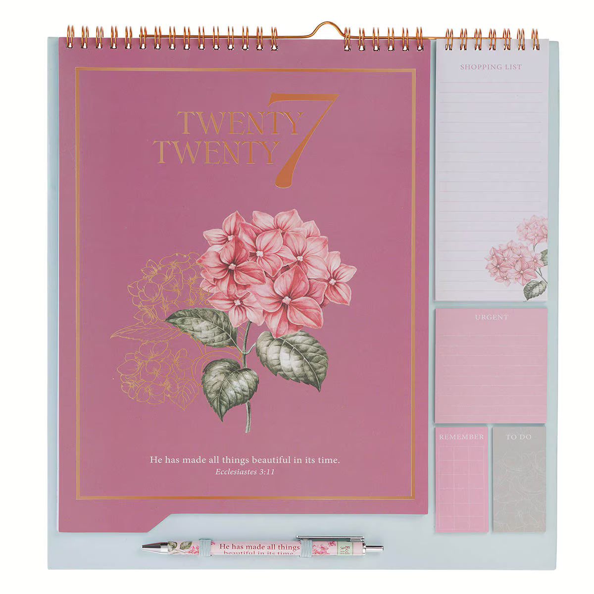 2027 All Things Beautiful Wall Calendar Organizer - Ecclesiastes 3:11