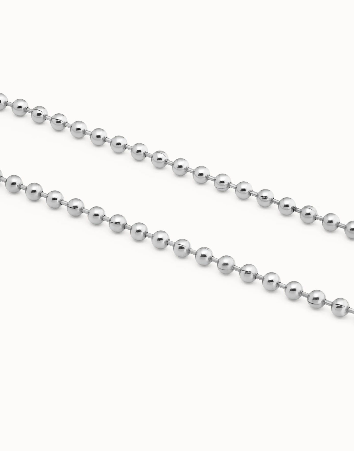 EMOTIONS Sterling Silver-plated Beaded Chain Necklace