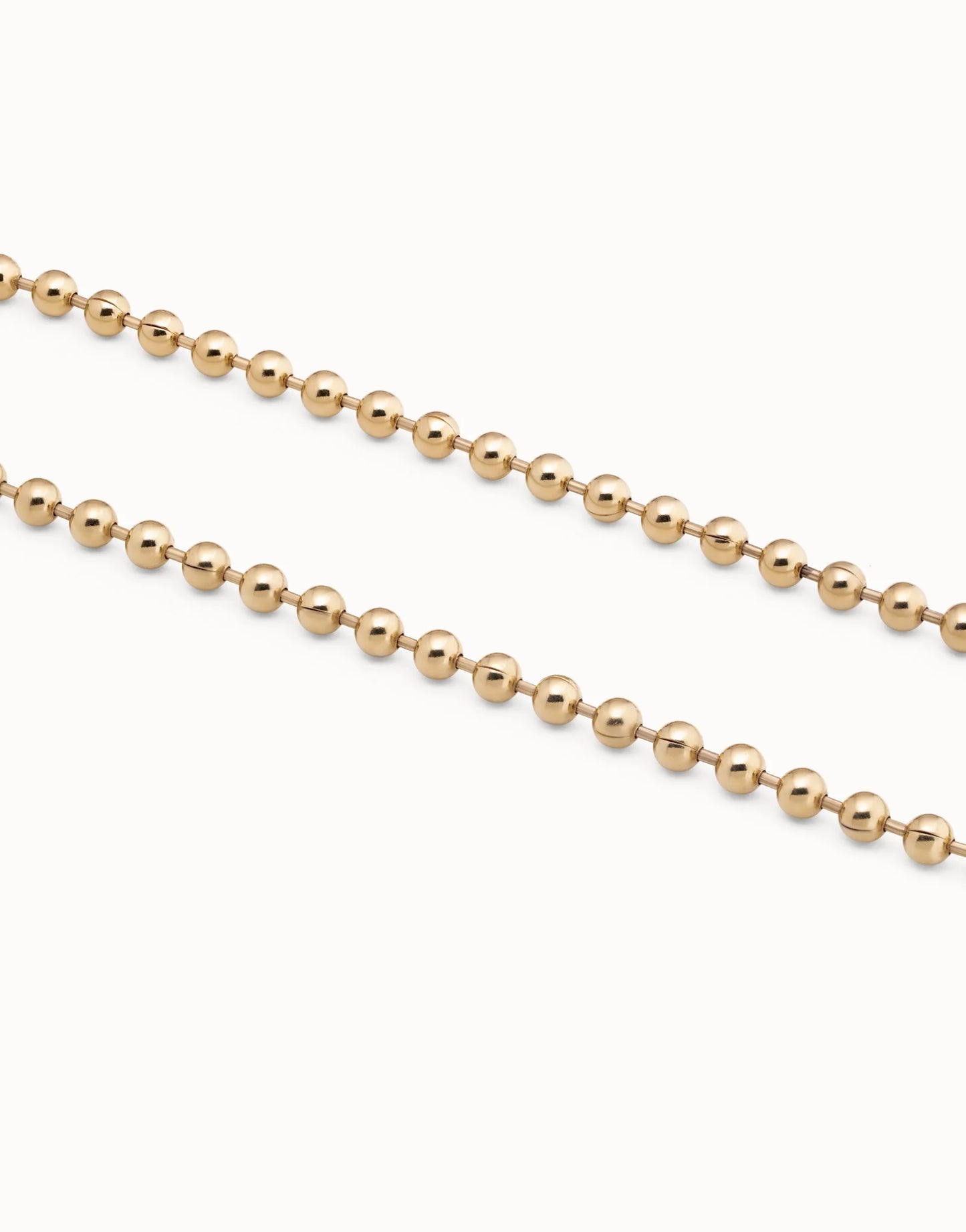 EMOTIONS Gold-plated Beaded Chain Necklace