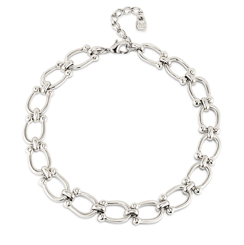 YOUTHFUL Sterling Silver-plated Short Link Chain Necklace
