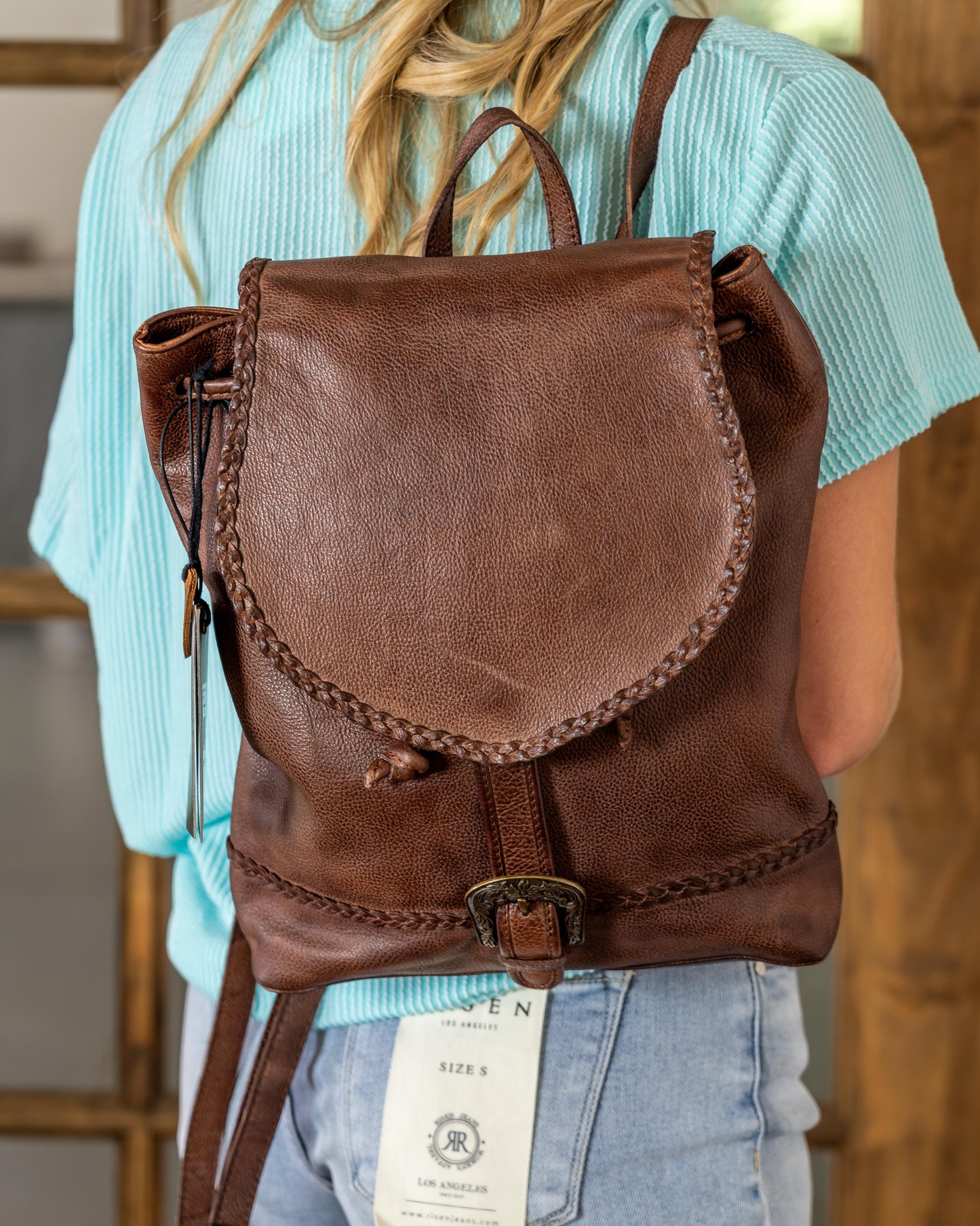Lobeth Leather Hairon Bag Backpack