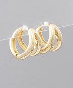 2 Row Huggie Hoops