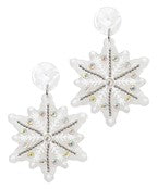 CHRISTMAS SNOWFLAKE CRYSTAL DROP