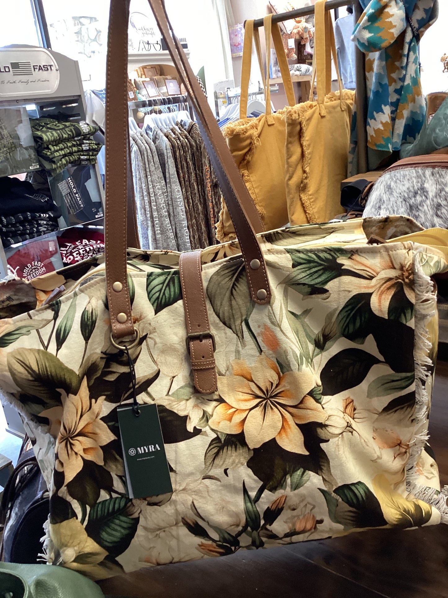 Lovely Florals Weekender Bag In Off White