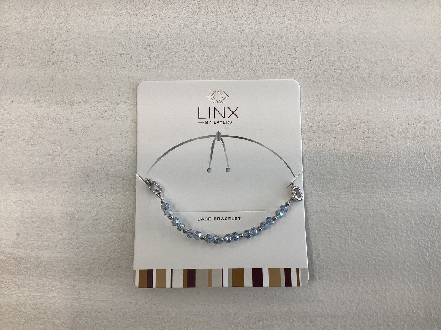 Silver Gray Facet LINX Base Bracelet