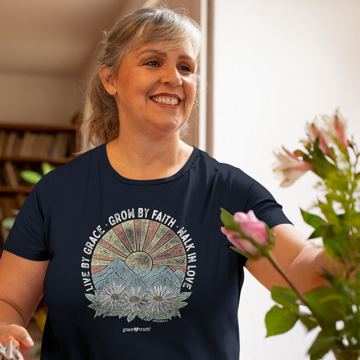 grace & truth Women's T - Live By Grace