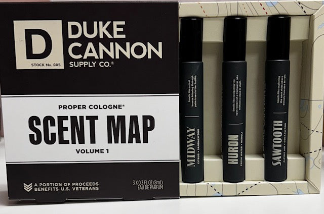 Duke Cannon Proper Cologne Scent Map