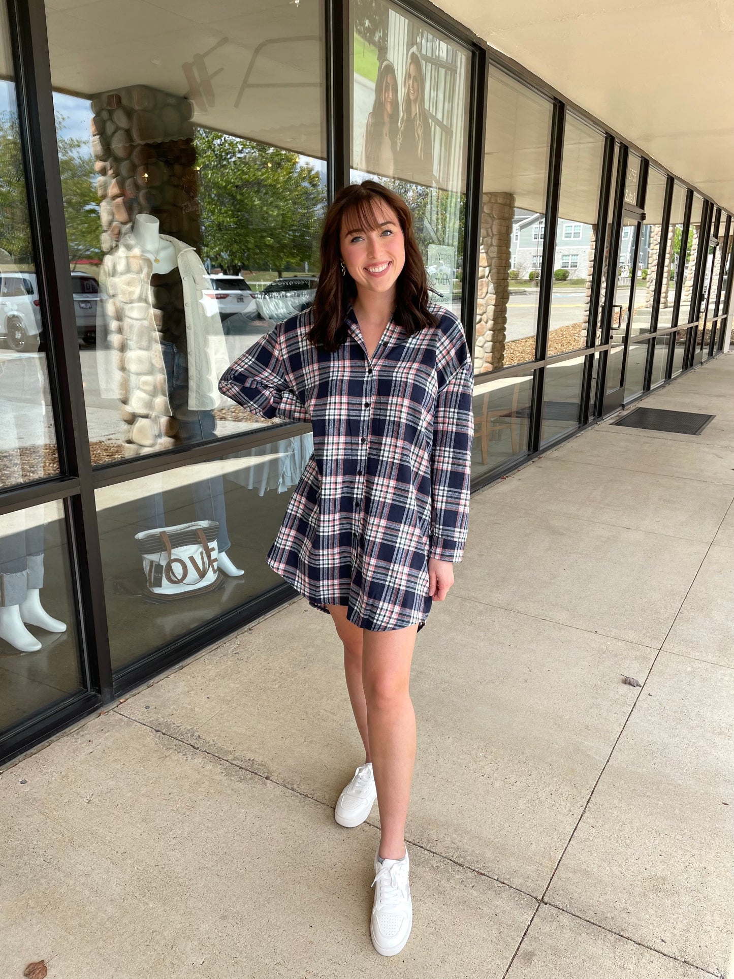 Flannel Shirt Dress