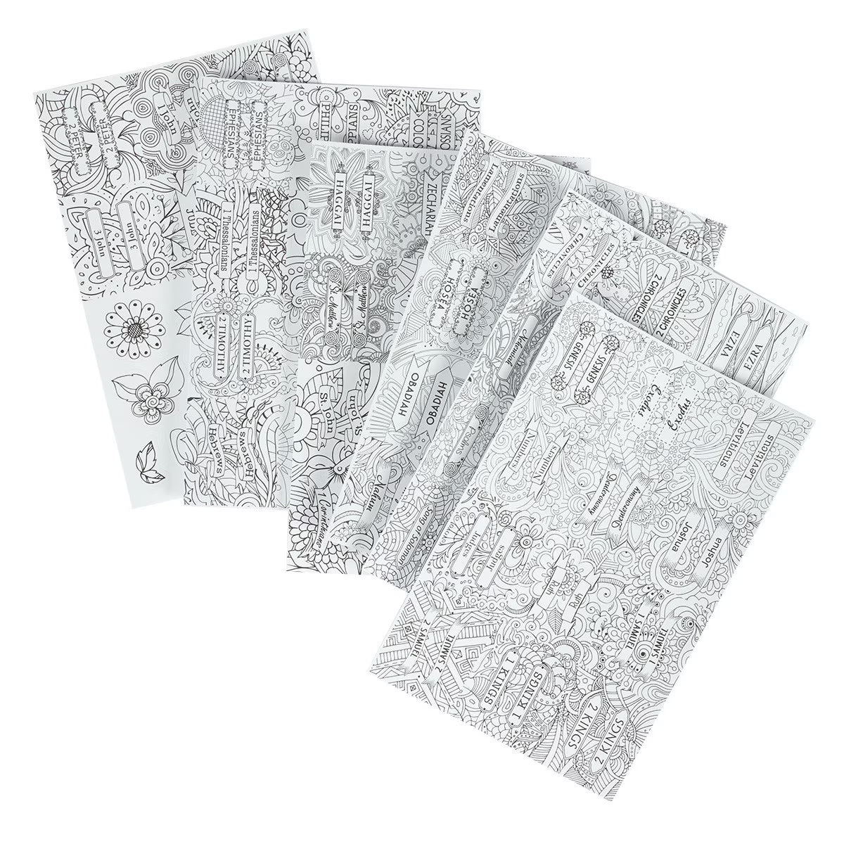Peel-and-Stick Coloring Bible Index Tabs