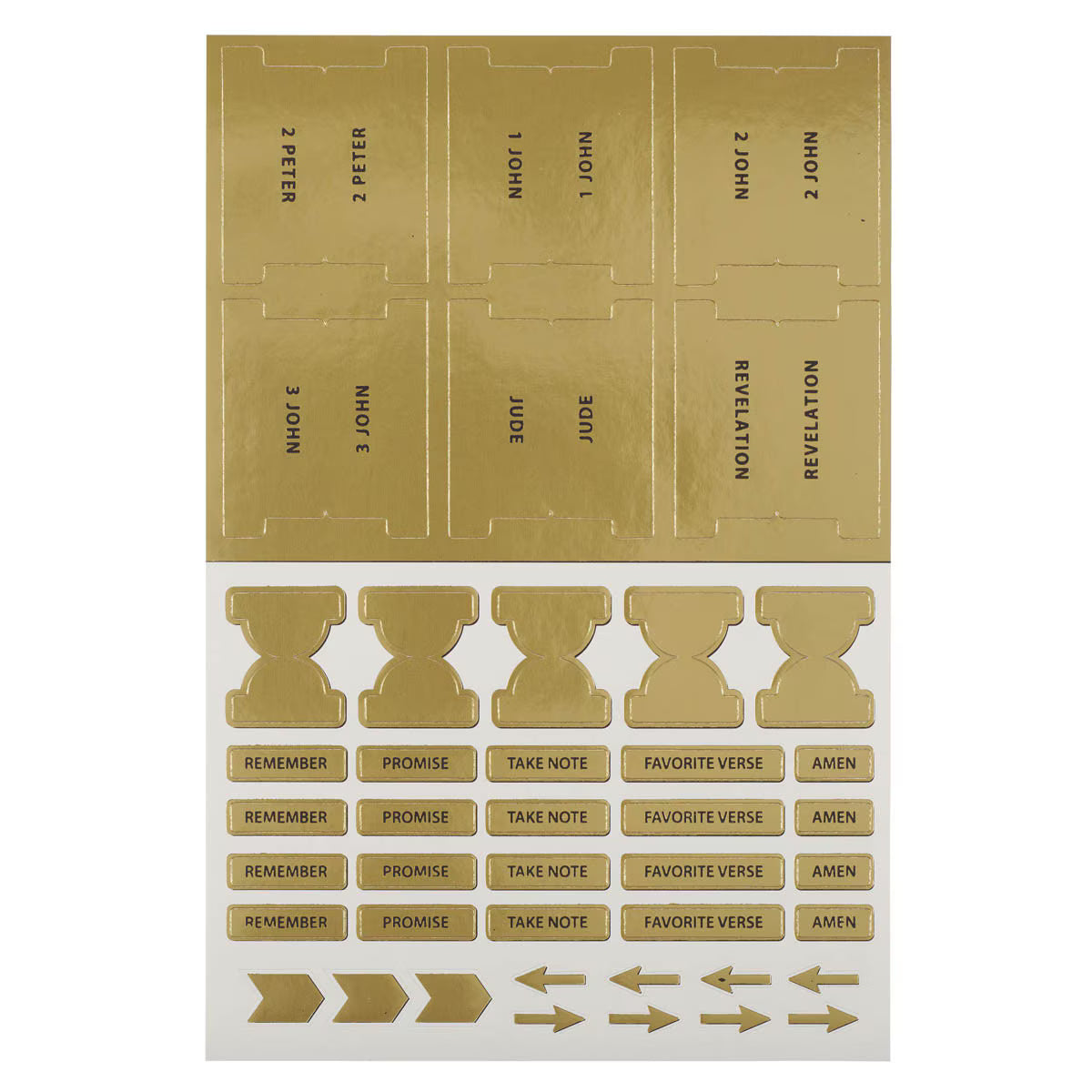 Bible Indexing Tabs for Gold Gilt-edged Bibles