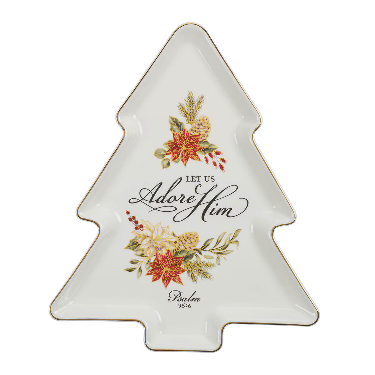 Cookie Plate Let Us Adore Him Ps. 95:6