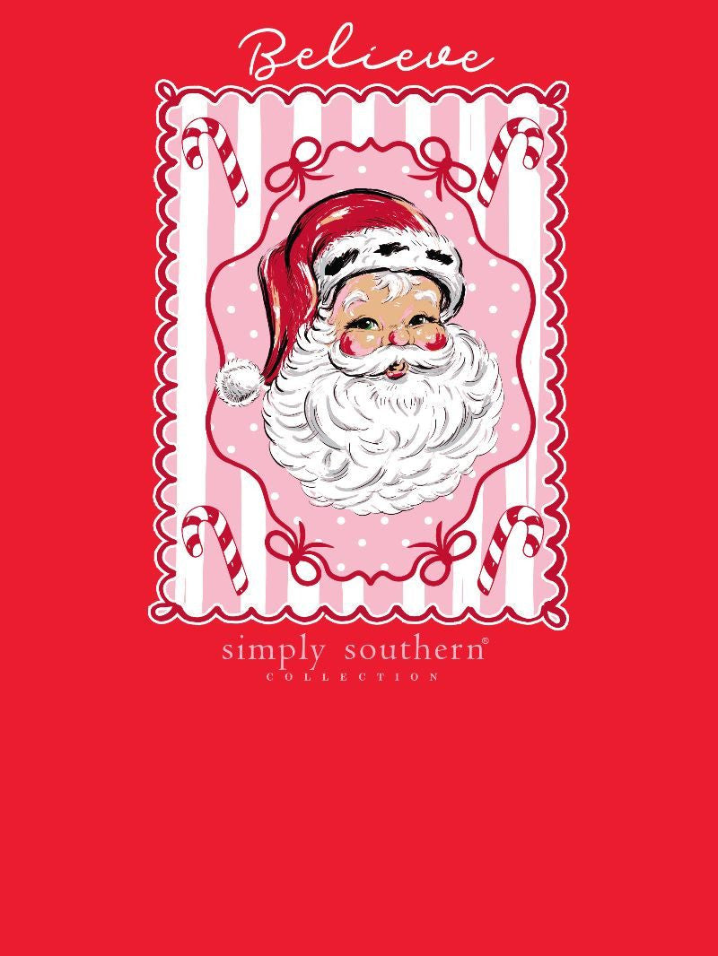 Simply Southern Believe Santa Tee
