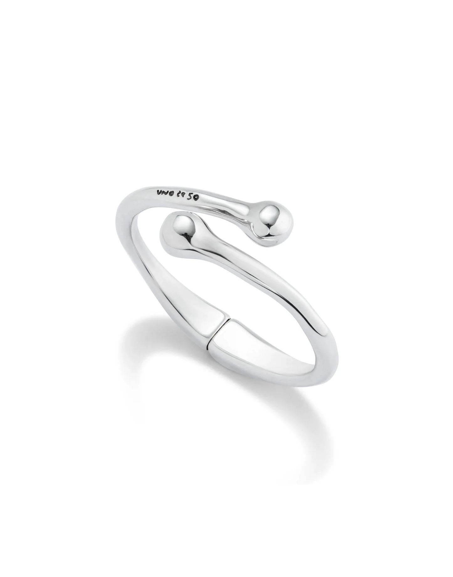 COMEBACK Sterling Silver-plated Bangle Bracelet with Inner Spring