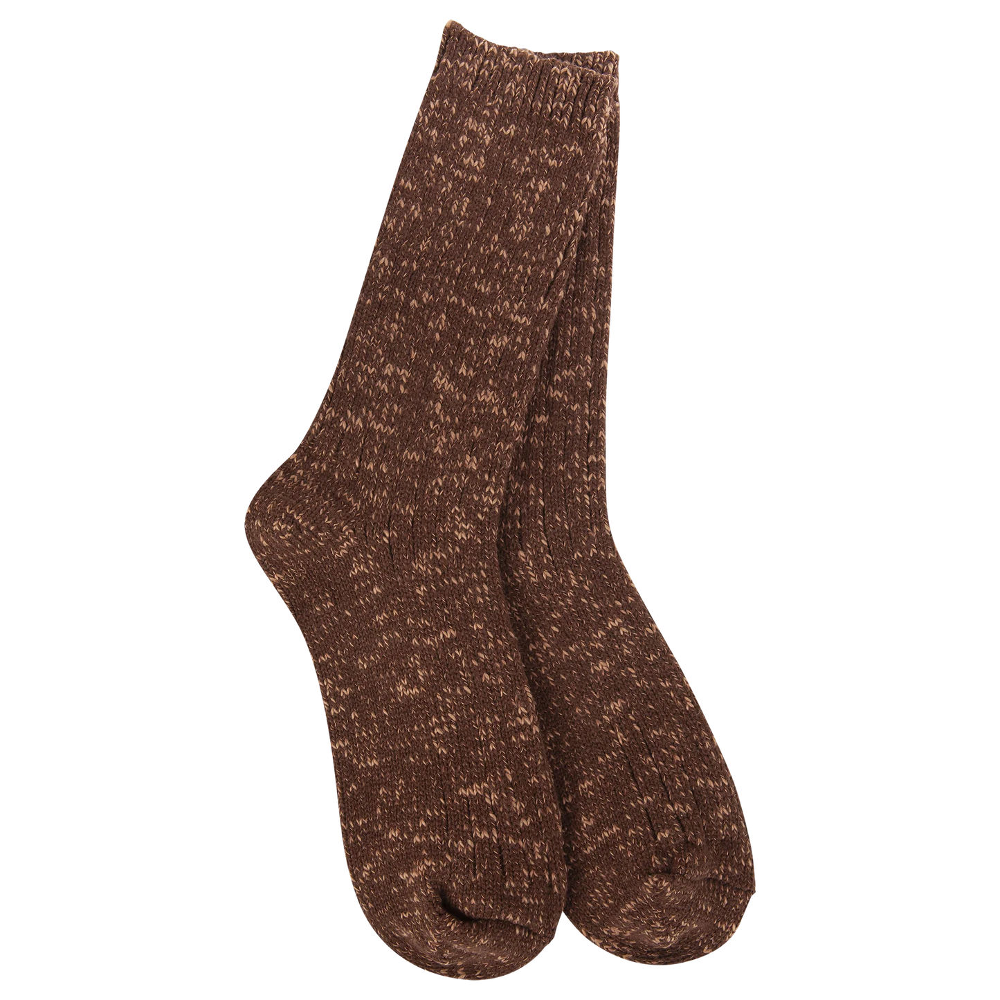 World's Softest Sock Weekend Cotton Slub Marled Crew
