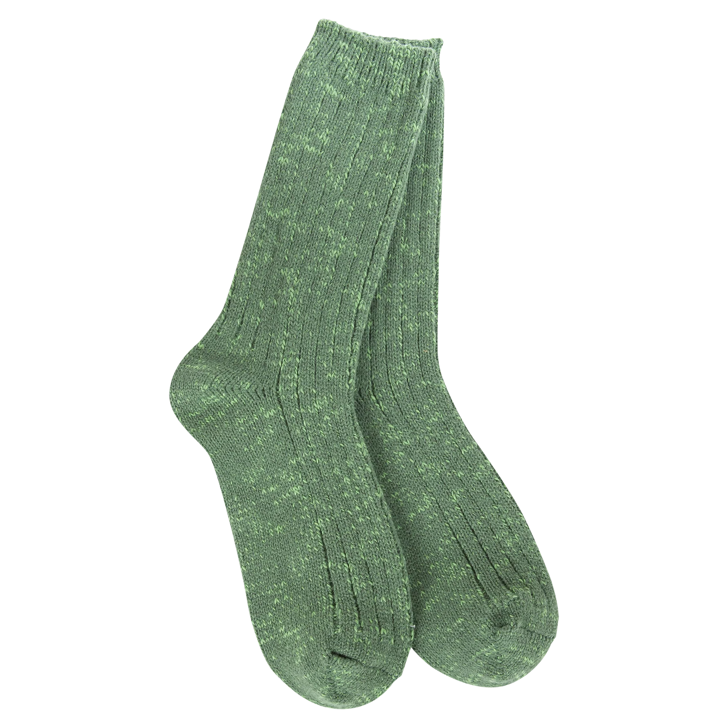 World's Softest Sock Weekend Cotton Slub Marled Crew