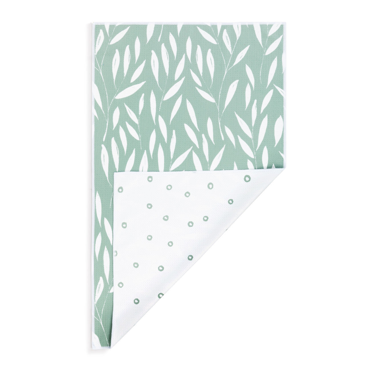 Sage Leaves Absorbent 2-Sided Towel