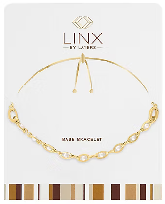 Gold Twisted Pearl LINX Base Bracelet